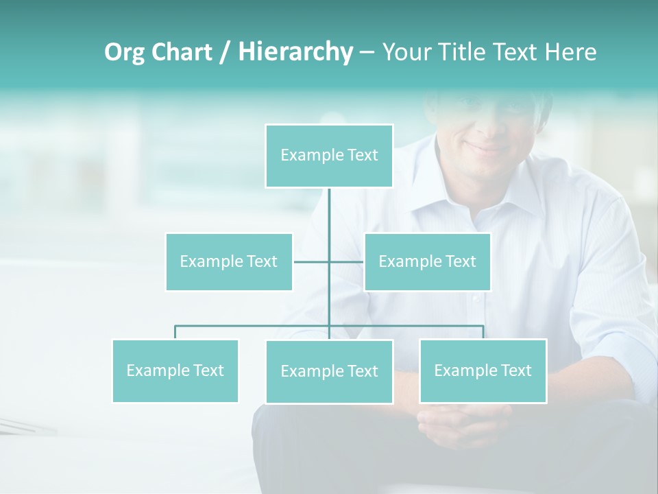 Caucasian Collar Businessman PowerPoint Template