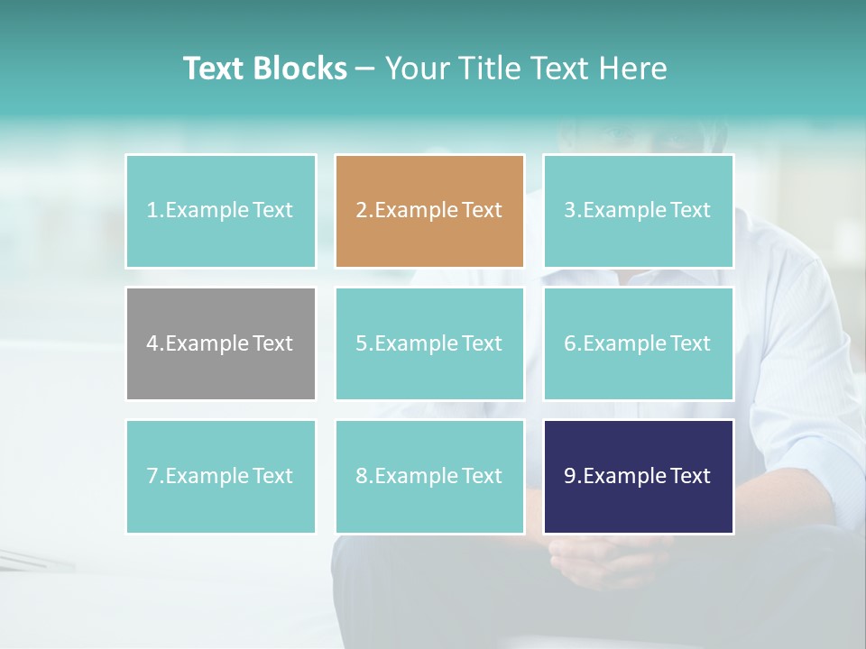 Caucasian Collar Businessman PowerPoint Template