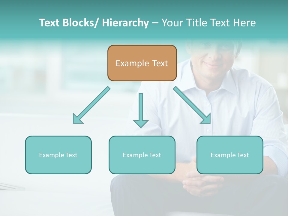 Caucasian Collar Businessman PowerPoint Template
