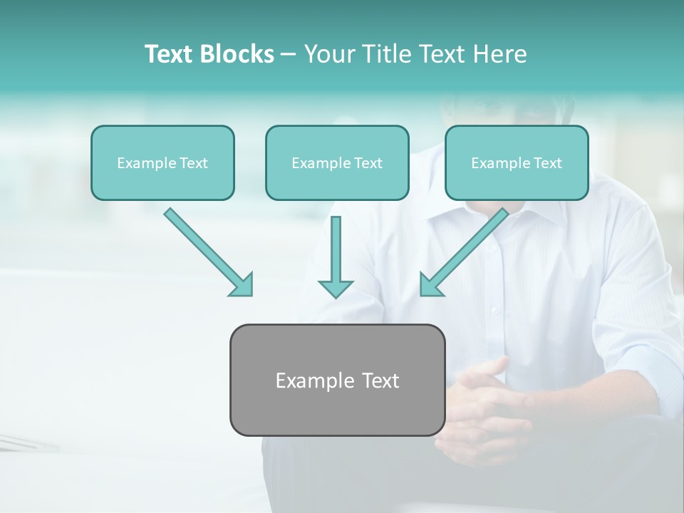 Caucasian Collar Businessman PowerPoint Template
