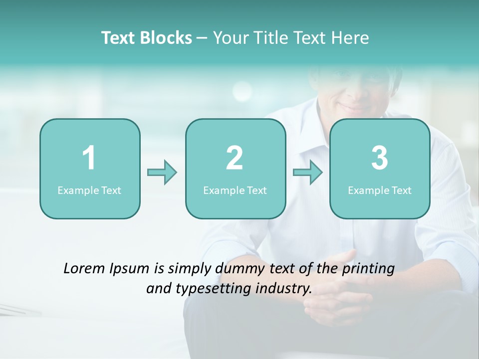 Caucasian Collar Businessman PowerPoint Template