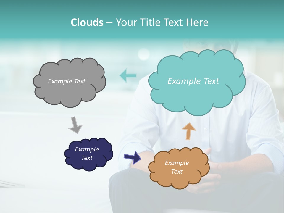 Caucasian Collar Businessman PowerPoint Template