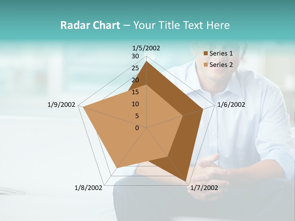 Caucasian Collar Businessman PowerPoint Template