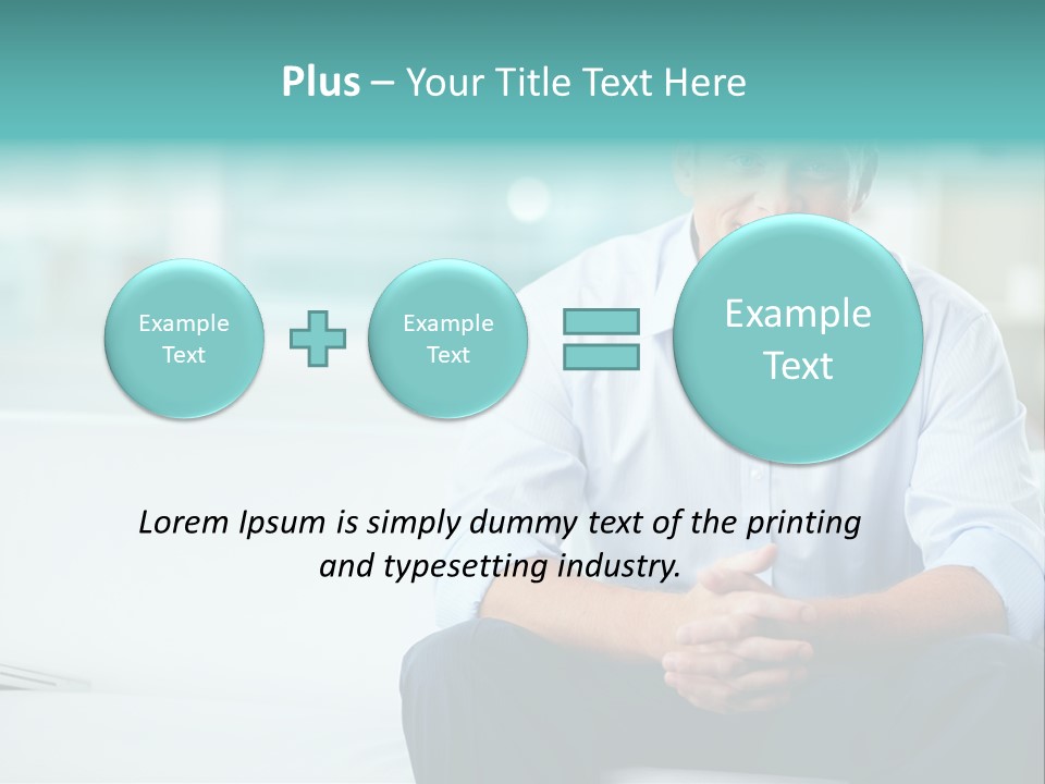 Caucasian Collar Businessman PowerPoint Template