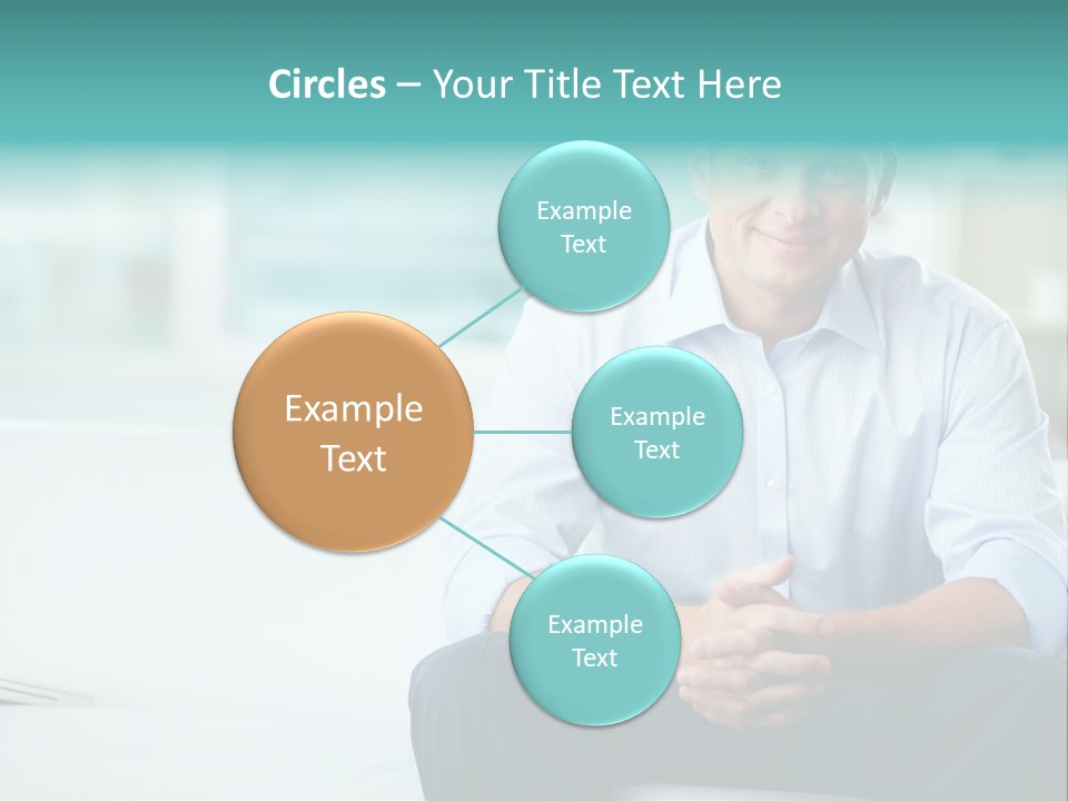 Caucasian Collar Businessman PowerPoint Template