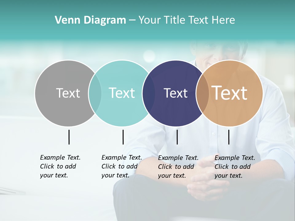 Caucasian Collar Businessman PowerPoint Template