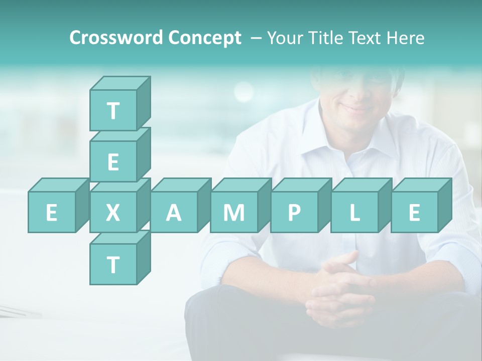 Caucasian Collar Businessman PowerPoint Template