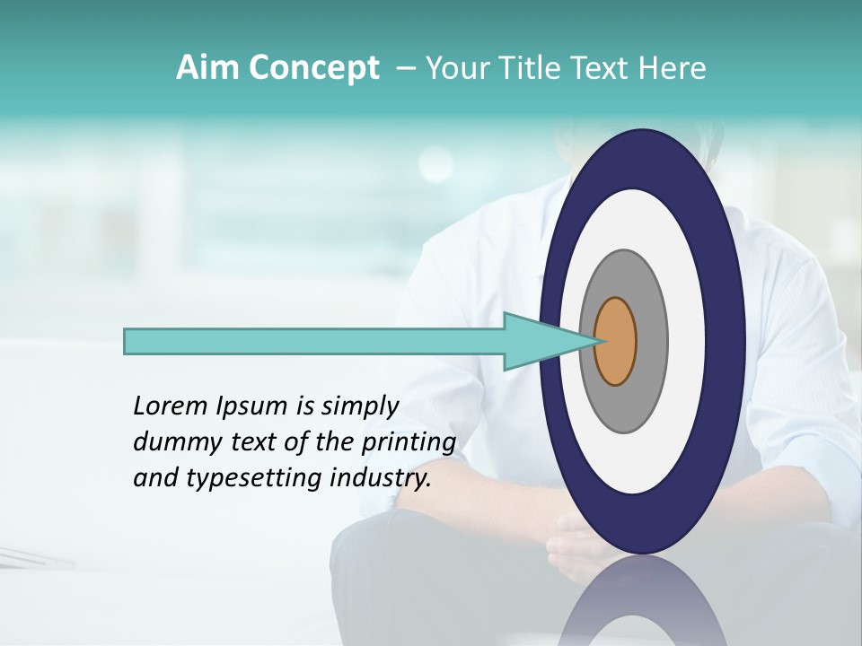 Caucasian Collar Businessman PowerPoint Template