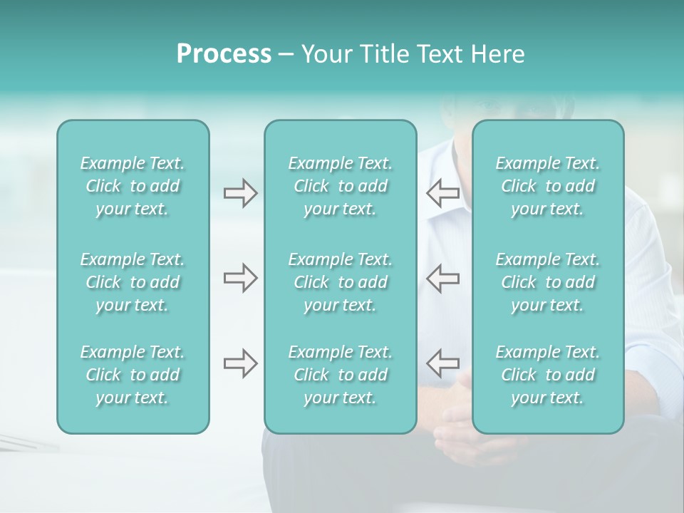 Caucasian Collar Businessman PowerPoint Template