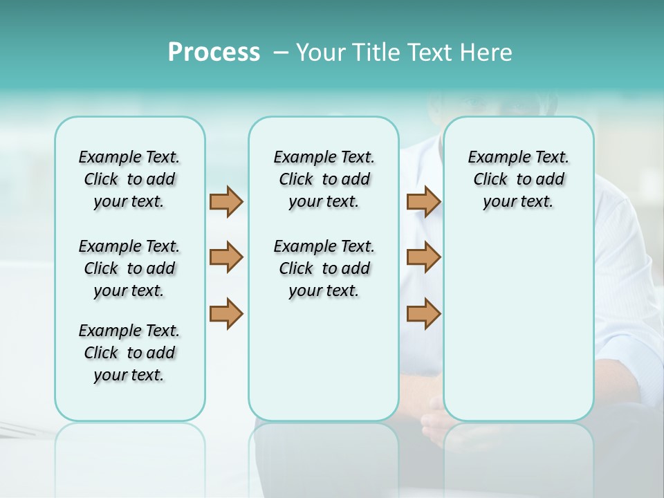 Caucasian Collar Businessman PowerPoint Template