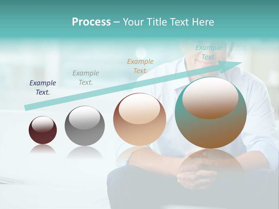 Caucasian Collar Businessman PowerPoint Template