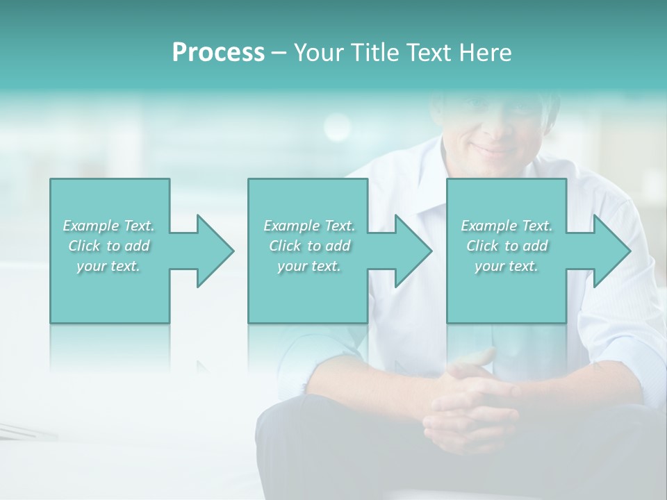 Caucasian Collar Businessman PowerPoint Template