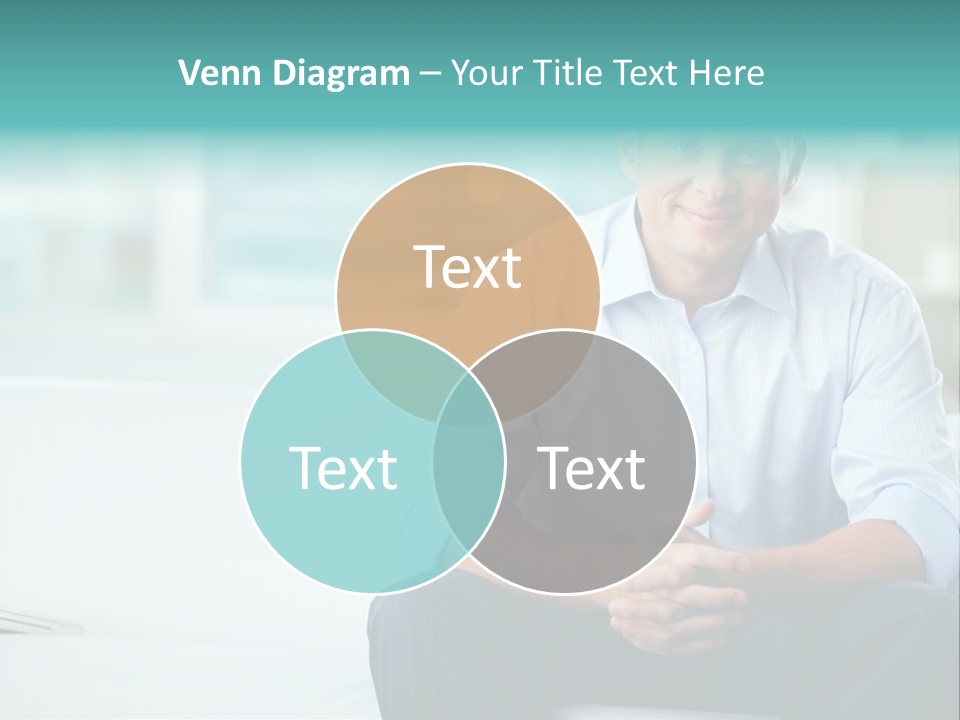 Caucasian Collar Businessman PowerPoint Template