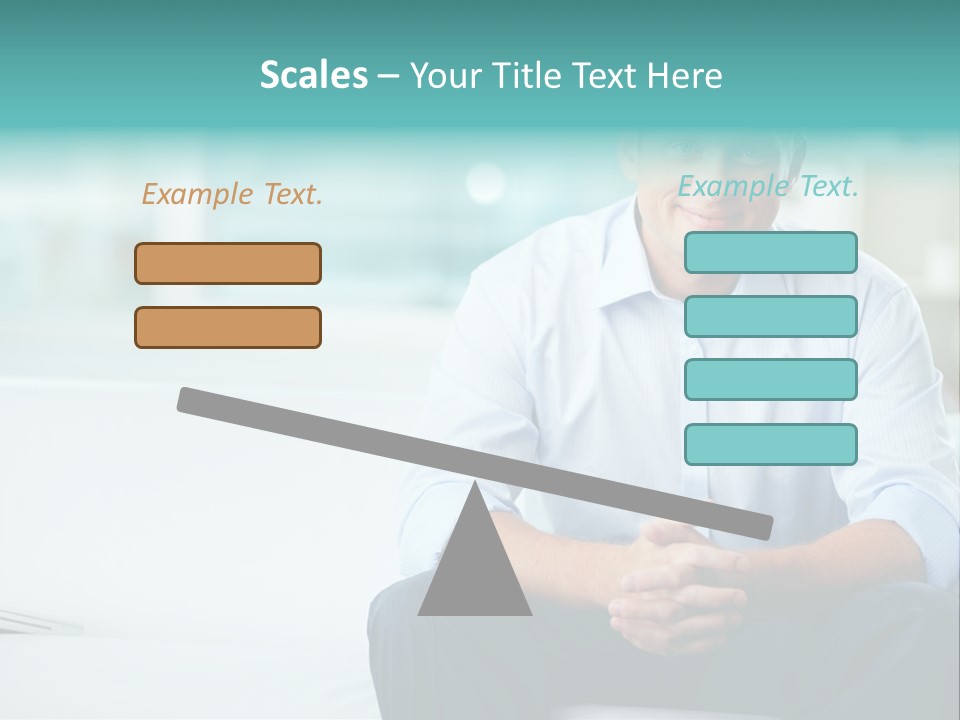 Caucasian Collar Businessman PowerPoint Template