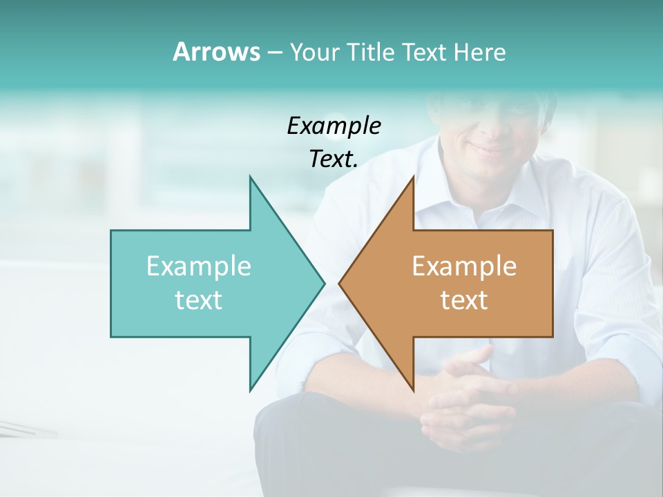 Caucasian Collar Businessman PowerPoint Template