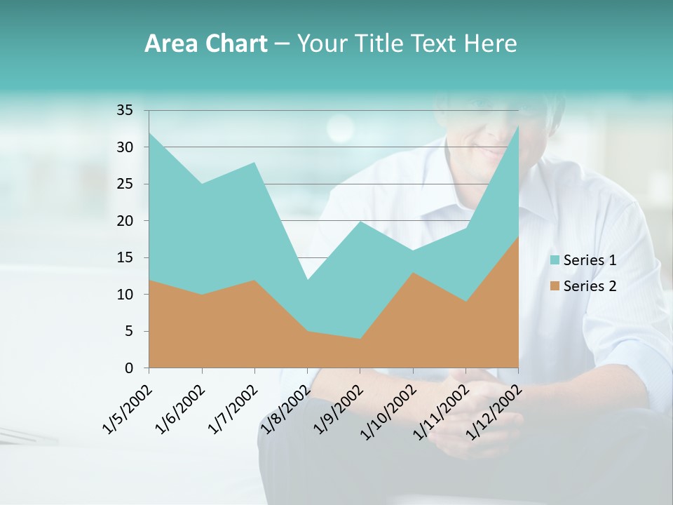 Caucasian Collar Businessman PowerPoint Template