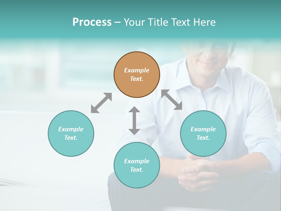 Caucasian Collar Businessman PowerPoint Template