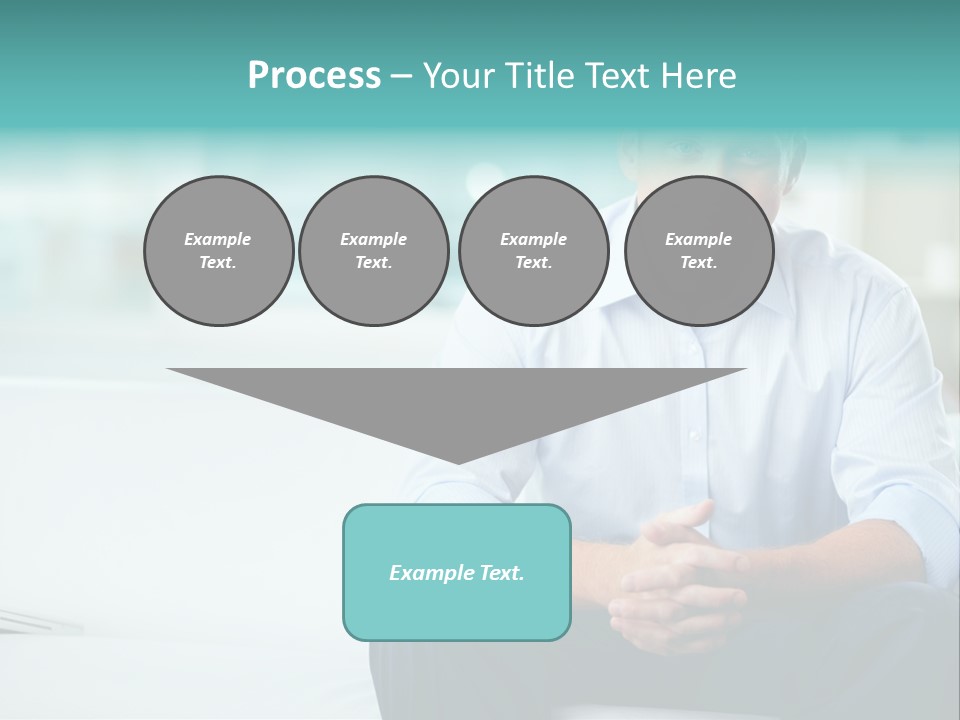 Caucasian Collar Businessman PowerPoint Template