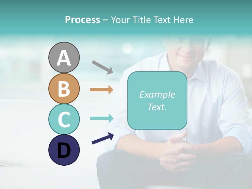 Caucasian Collar Businessman PowerPoint Template