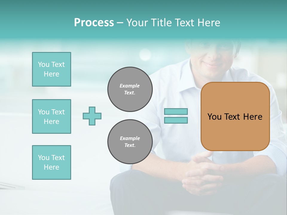 Caucasian Collar Businessman PowerPoint Template