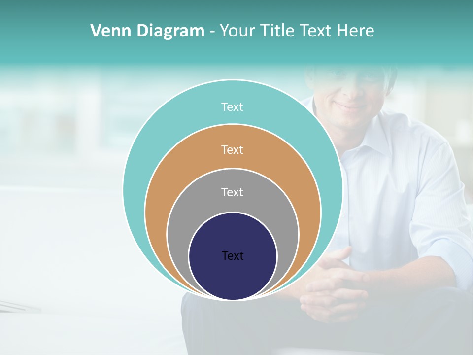 Caucasian Collar Businessman PowerPoint Template