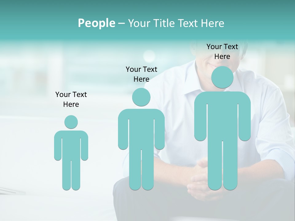 Caucasian Collar Businessman PowerPoint Template