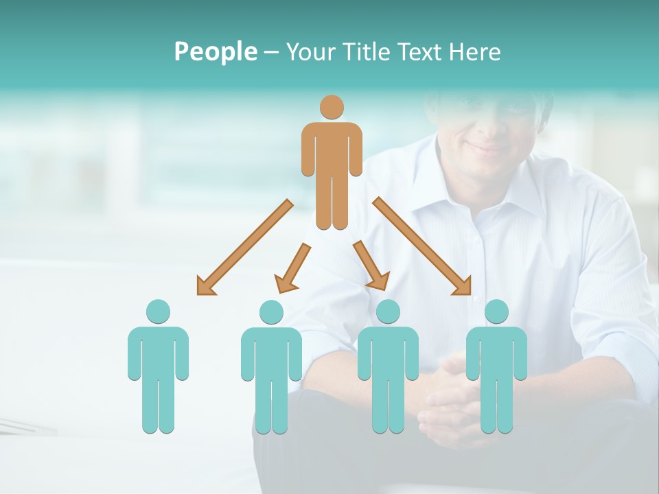 Caucasian Collar Businessman PowerPoint Template