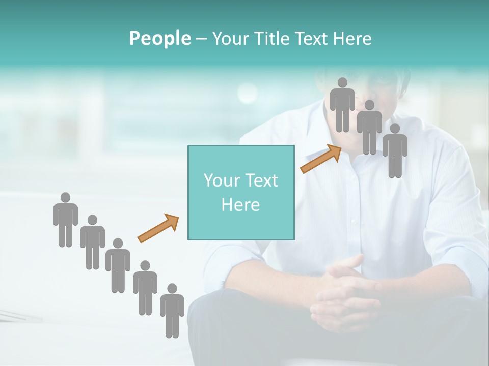 Caucasian Collar Businessman PowerPoint Template