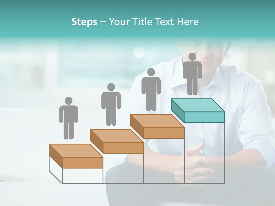 Caucasian Collar Businessman PowerPoint Template