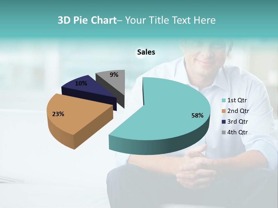 Caucasian Collar Businessman PowerPoint Template