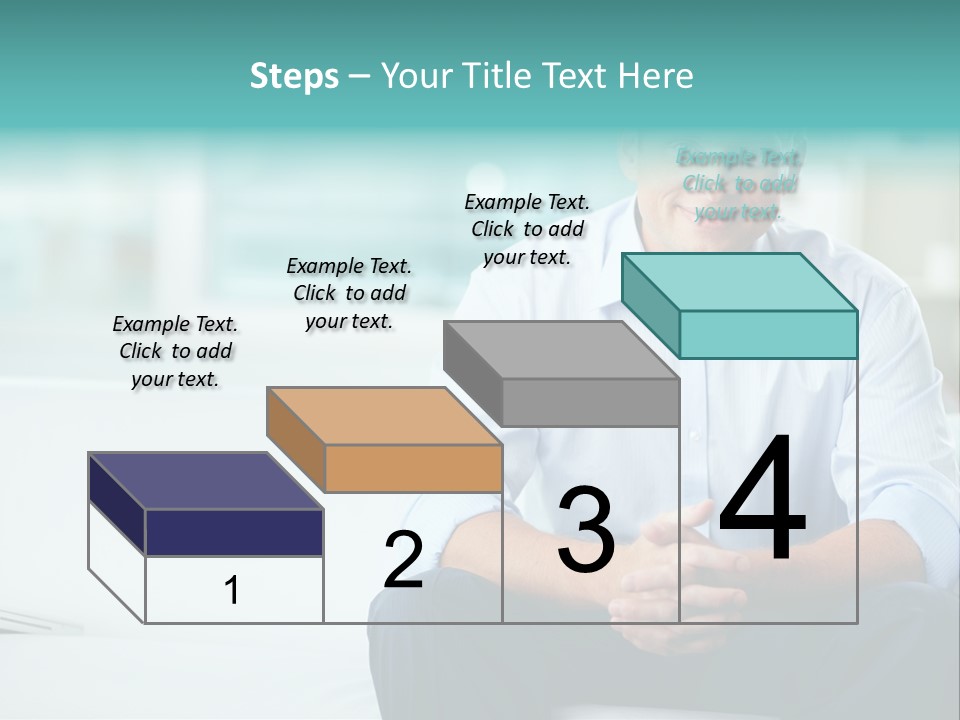 Caucasian Collar Businessman PowerPoint Template