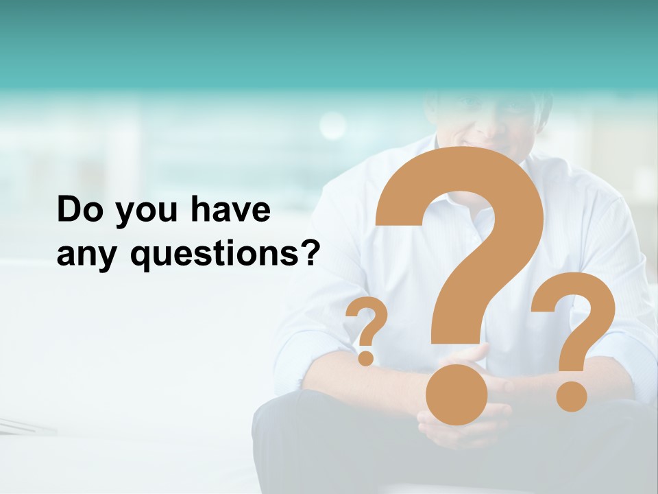 Caucasian Collar Businessman PowerPoint Template