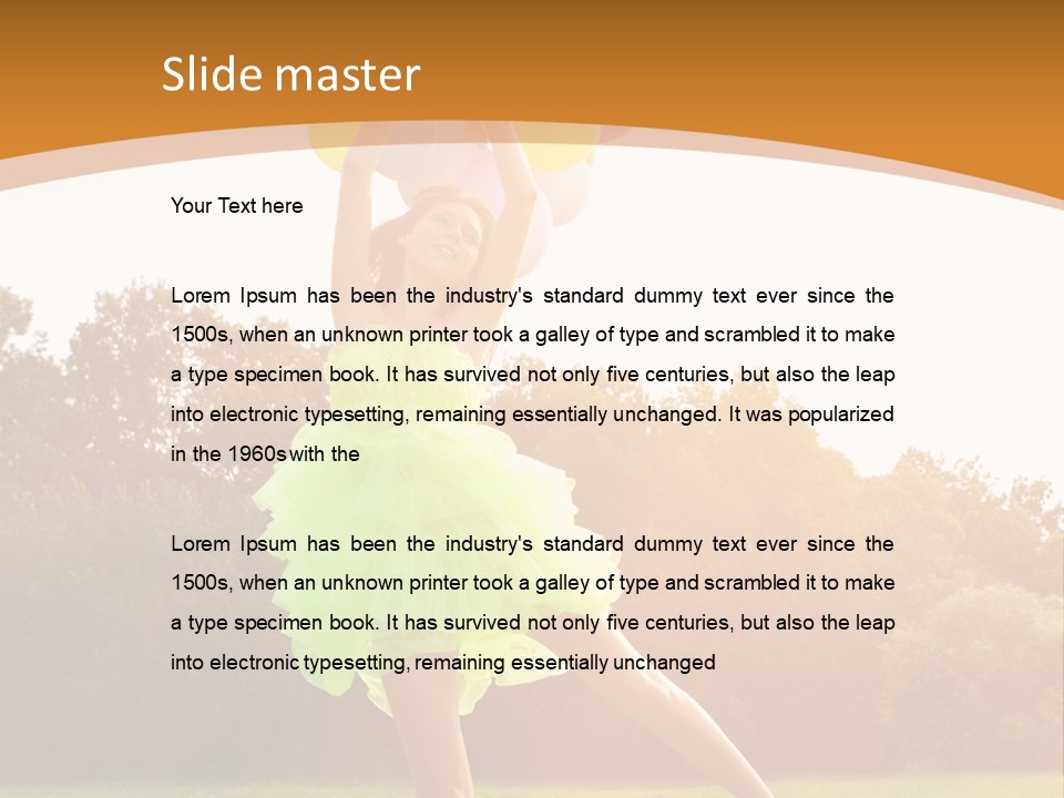 Carefree Clear Slim PowerPoint Template