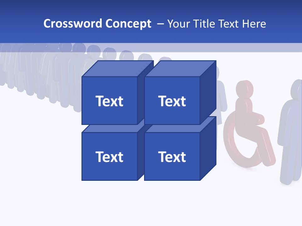 Women Wait Sign PowerPoint Template