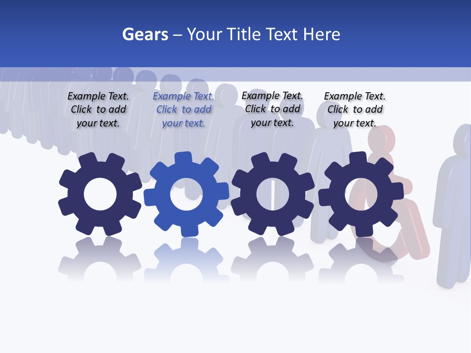 Women Wait Sign PowerPoint Template