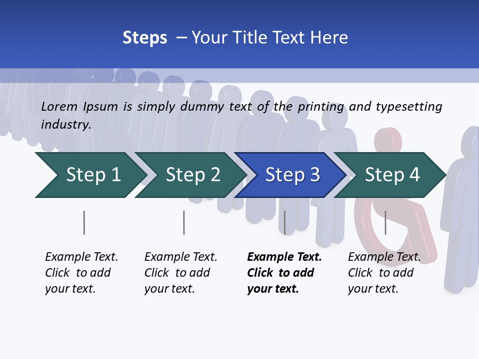 Women Wait Sign PowerPoint Template