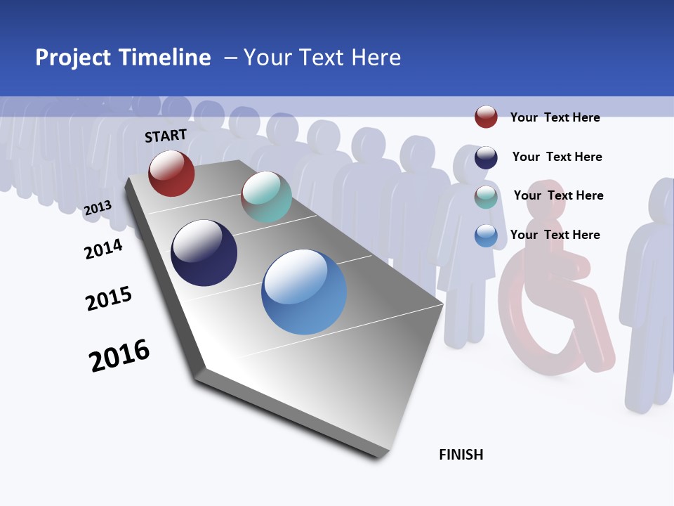 Women Wait Sign PowerPoint Template