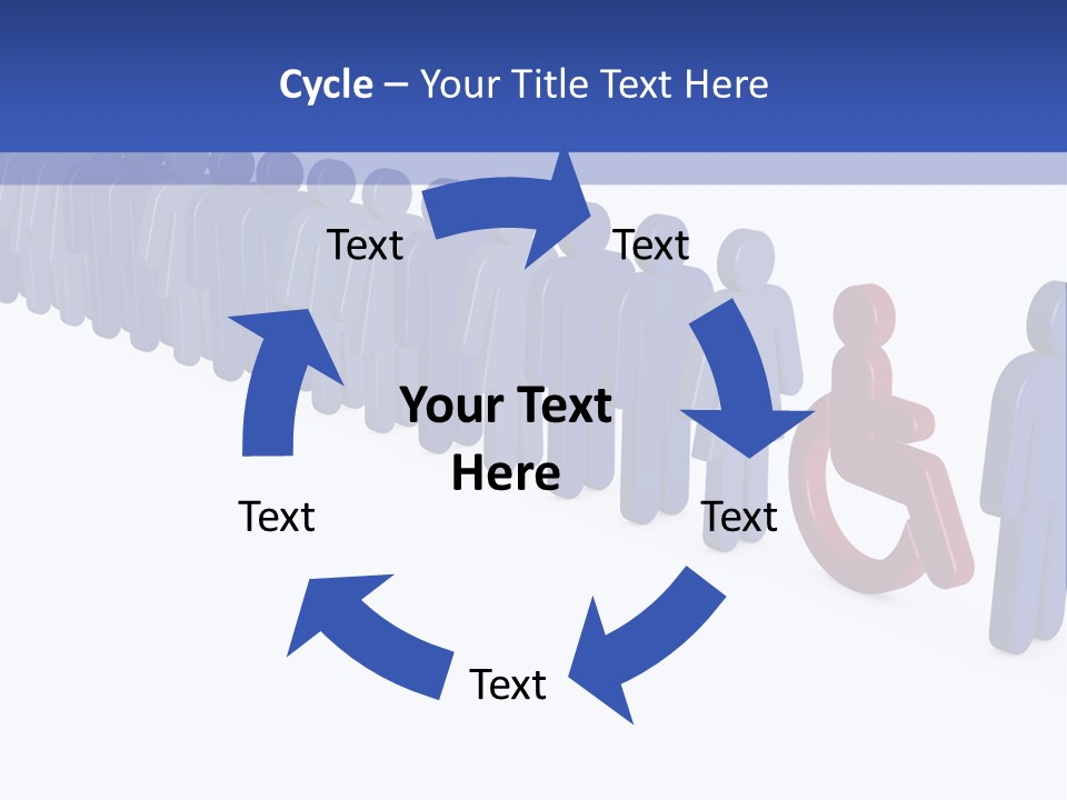 Women Wait Sign PowerPoint Template