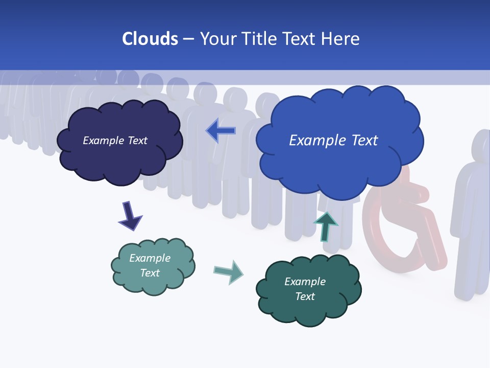 Women Wait Sign PowerPoint Template