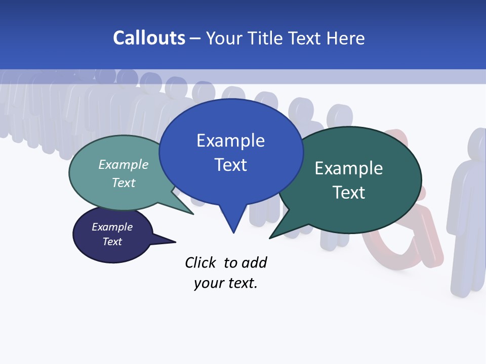Women Wait Sign PowerPoint Template