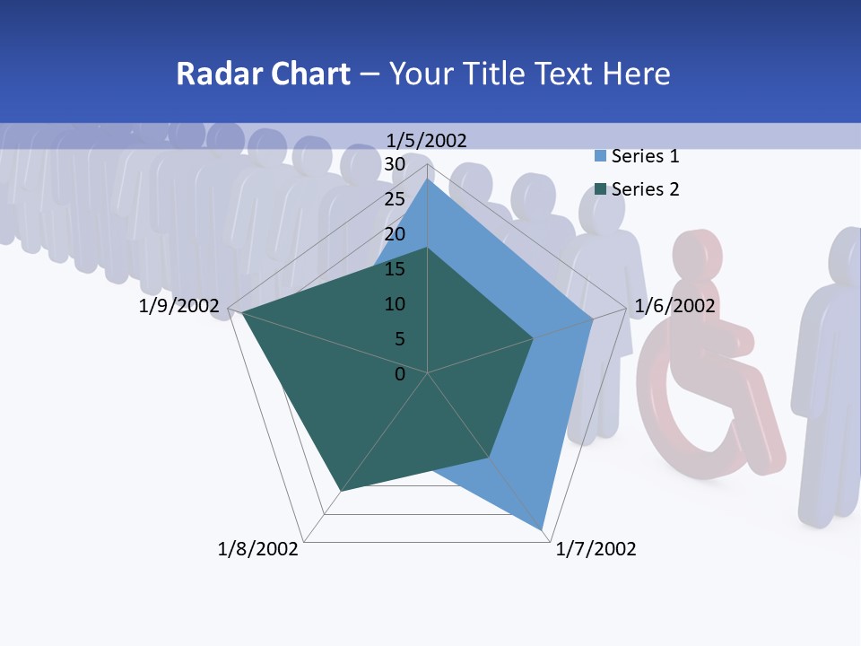 Women Wait Sign PowerPoint Template