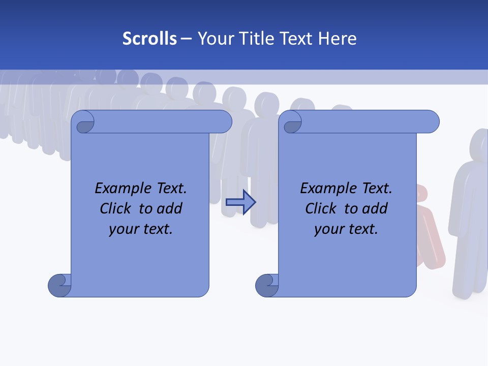 Women Wait Sign PowerPoint Template