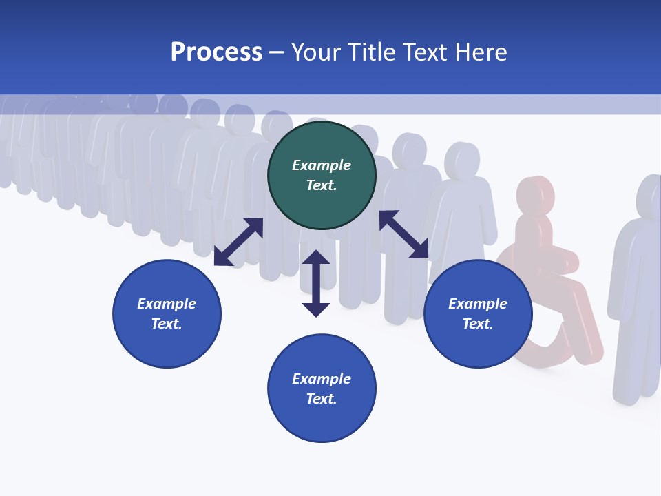 Women Wait Sign PowerPoint Template