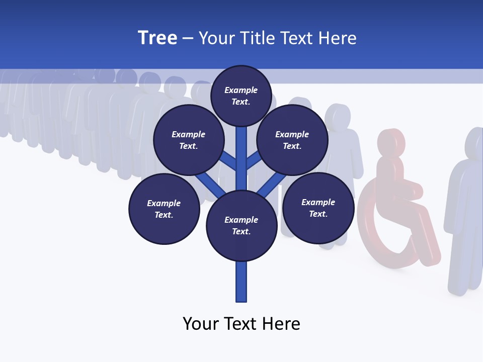 Women Wait Sign PowerPoint Template