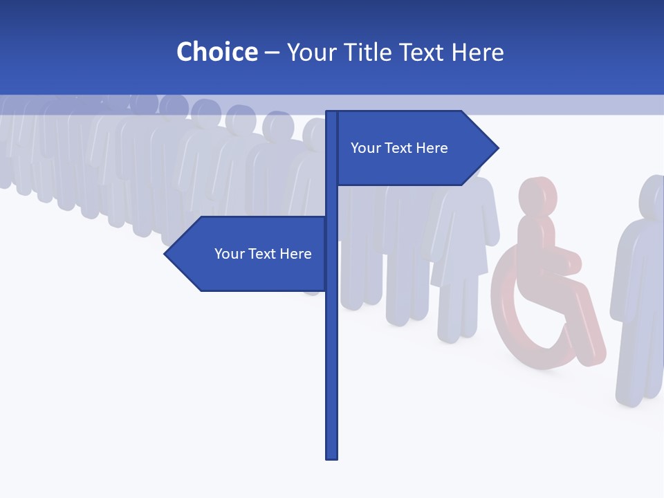 Women Wait Sign PowerPoint Template