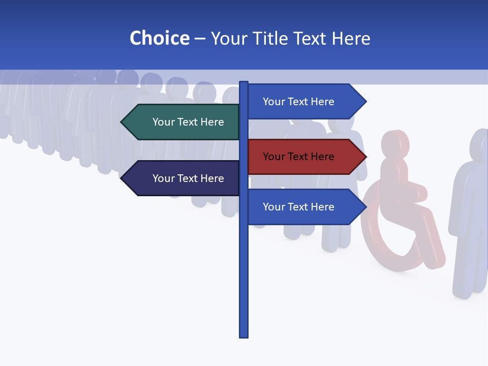 Women Wait Sign PowerPoint Template