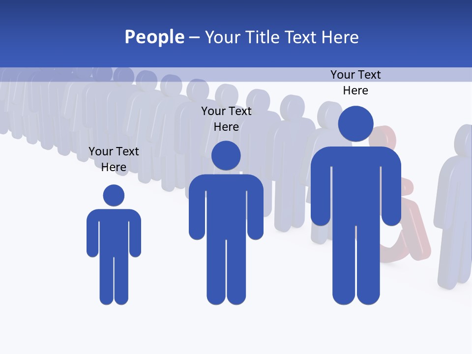 Women Wait Sign PowerPoint Template