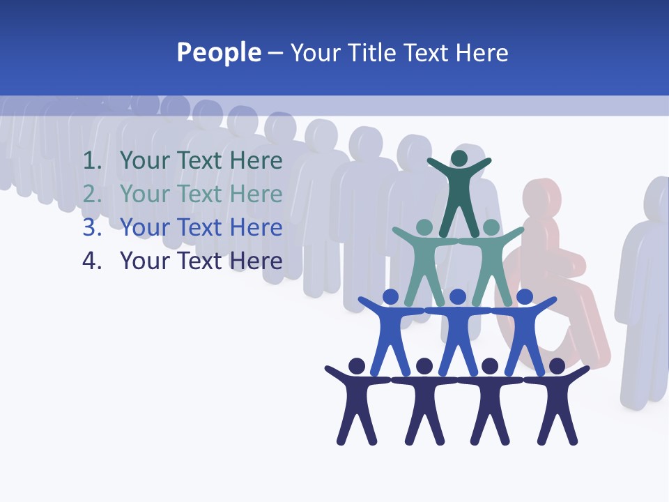 Women Wait Sign PowerPoint Template