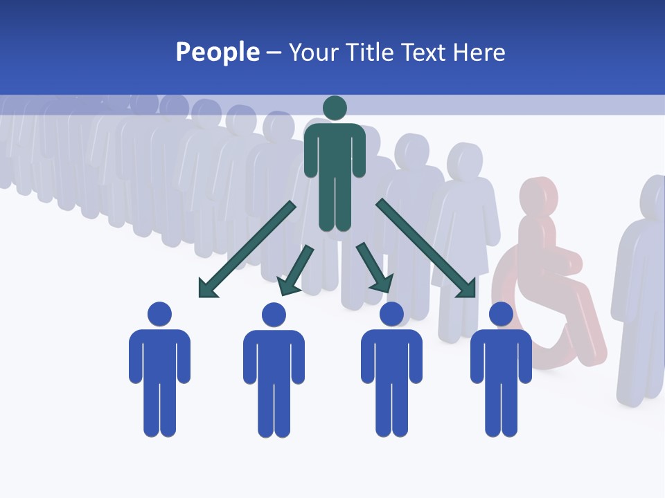 Women Wait Sign PowerPoint Template