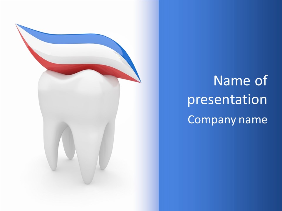 Brush Dentist Sparkle PowerPoint Template